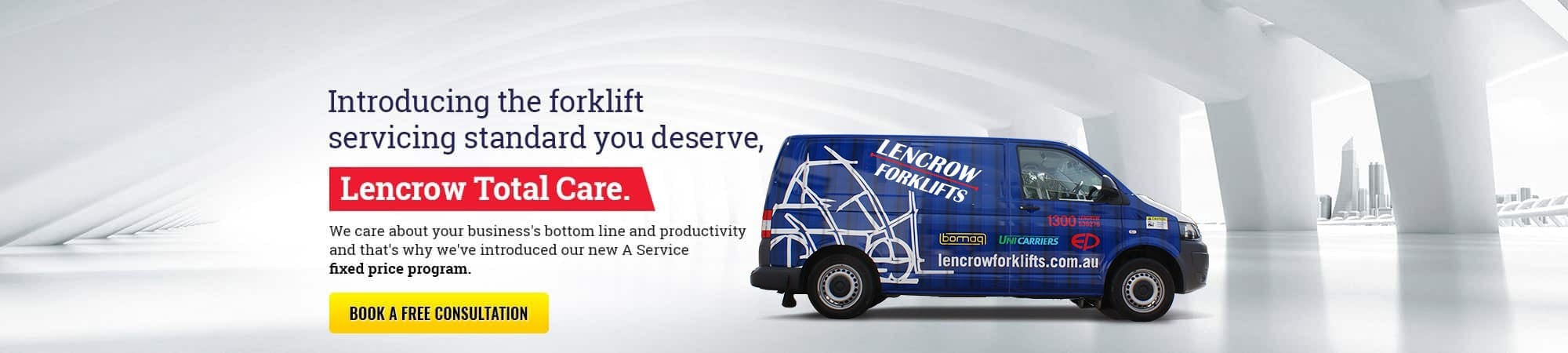 Introducing the forklift servicing standard you deserve, Lencrow Total